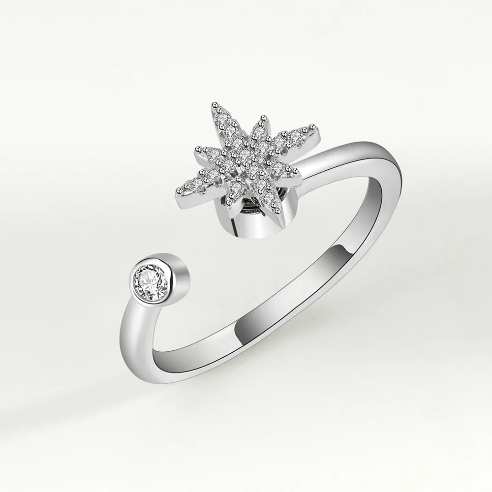 LunaSpin Crystal Ring