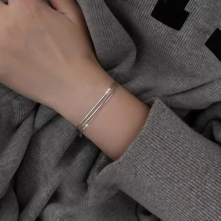Silver Harmony Adjustable Bracelet