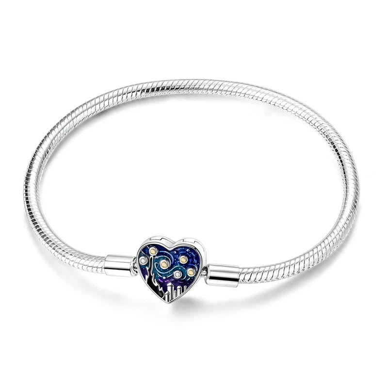 HeartSpark Sterling Silver Zircon Bracelet