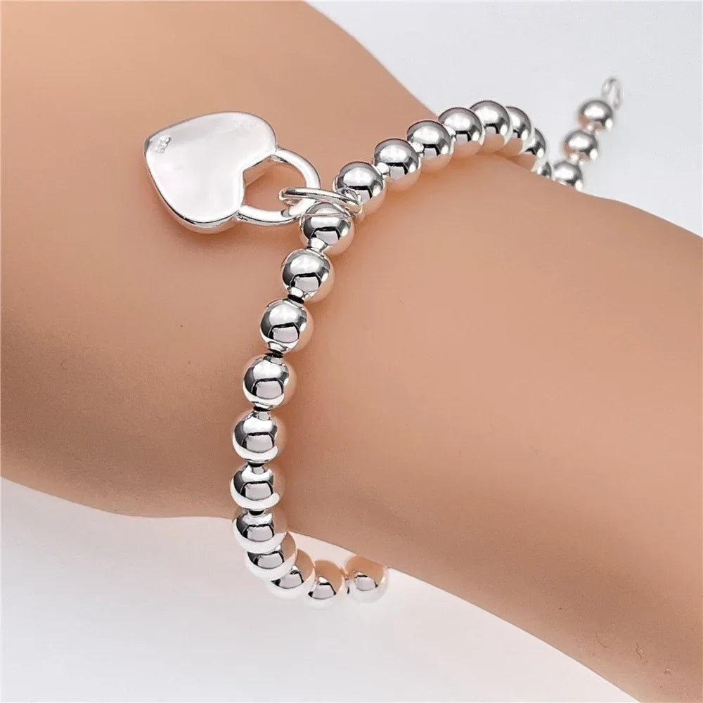 Elegant Sterling Silver Chain Bracelet
