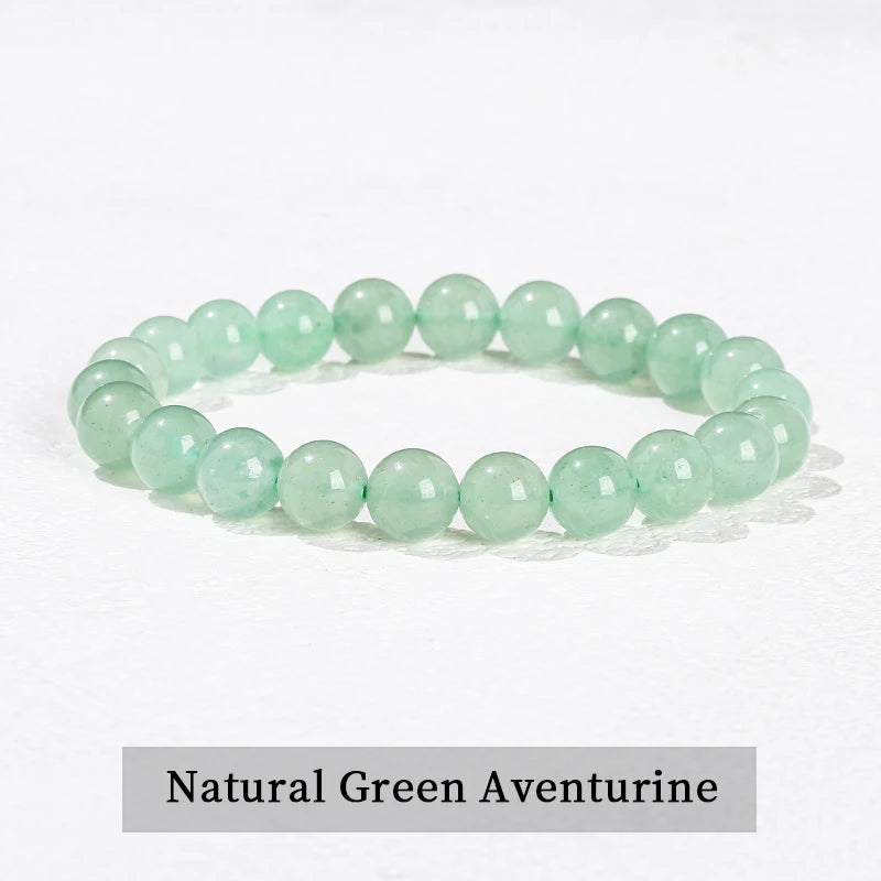 Elastic Natural Crystal Bead Bracelet