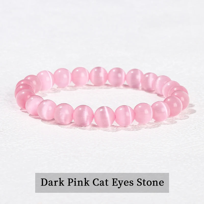 Elastic Natural Crystal Bead Bracelet
