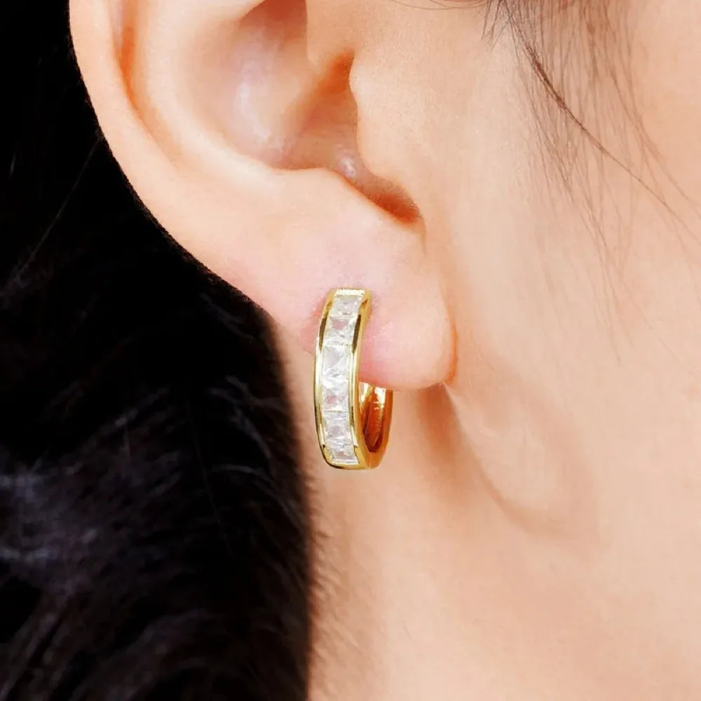 Royal Spark Hoop Earrings