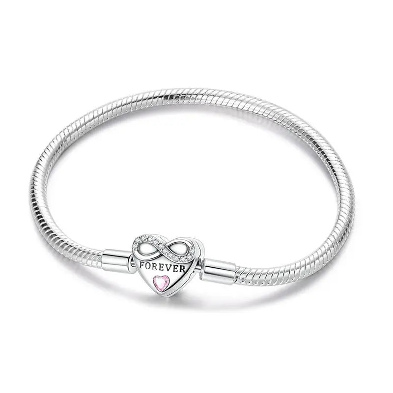 HeartSpark Sterling Silver Zircon Bracelet