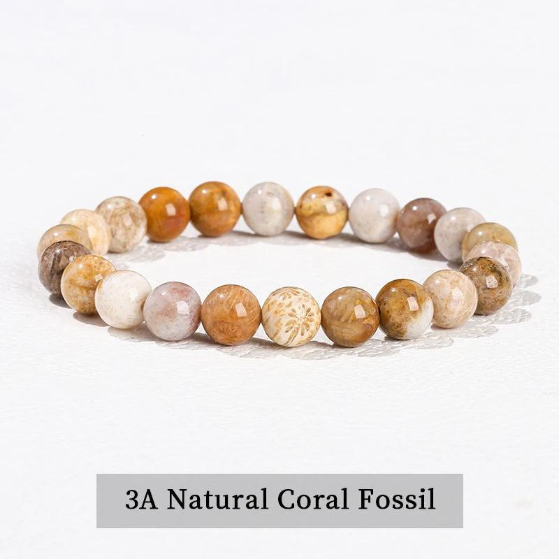 Elastic Natural Crystal Bead Bracelet
