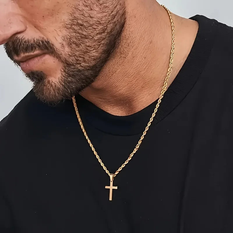 Sacred Glow Cross Necklace
