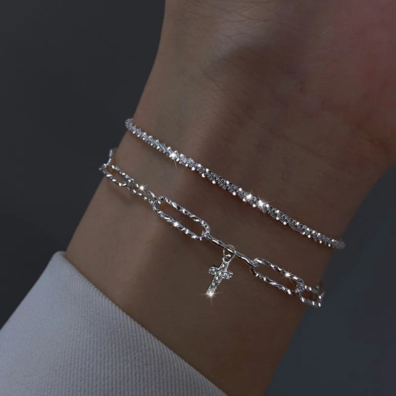 Silver Harmony Adjustable Bracelet