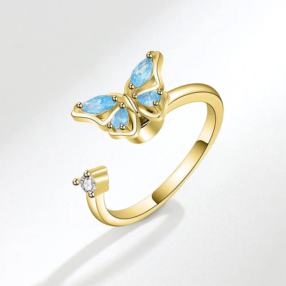LunaSpin Crystal Ring