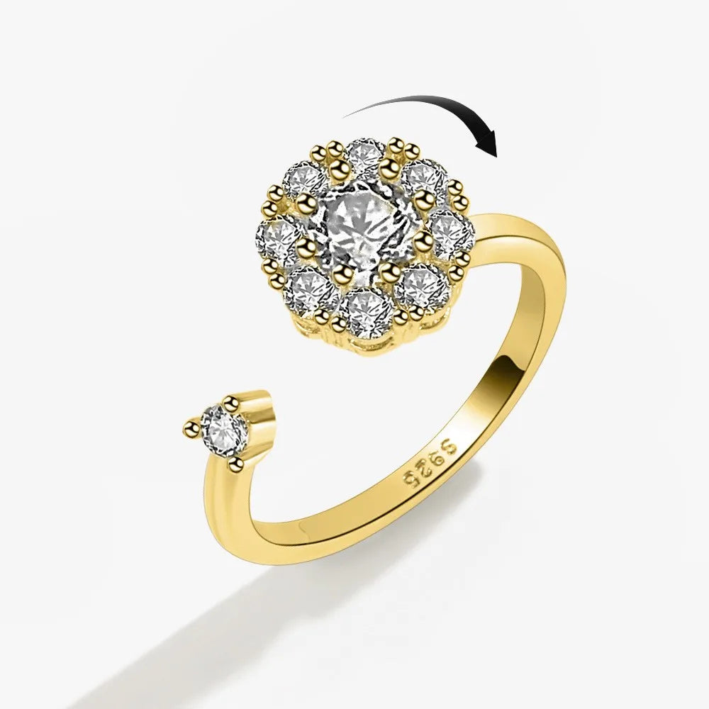 LunaSpin Crystal Ring