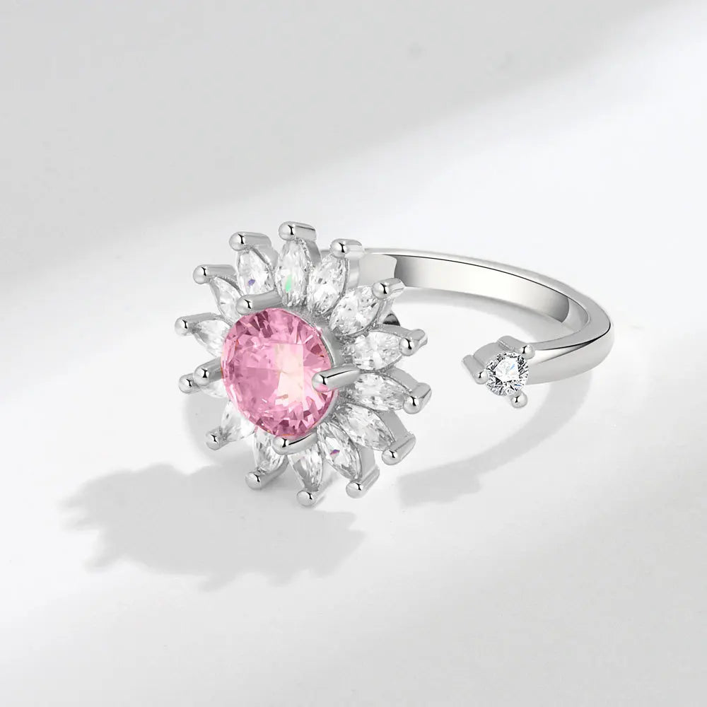 LunaSpin Crystal Ring