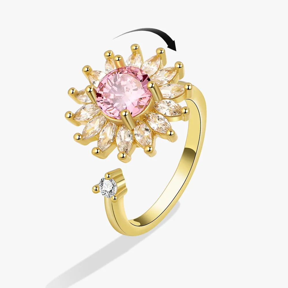 LunaSpin Crystal Ring