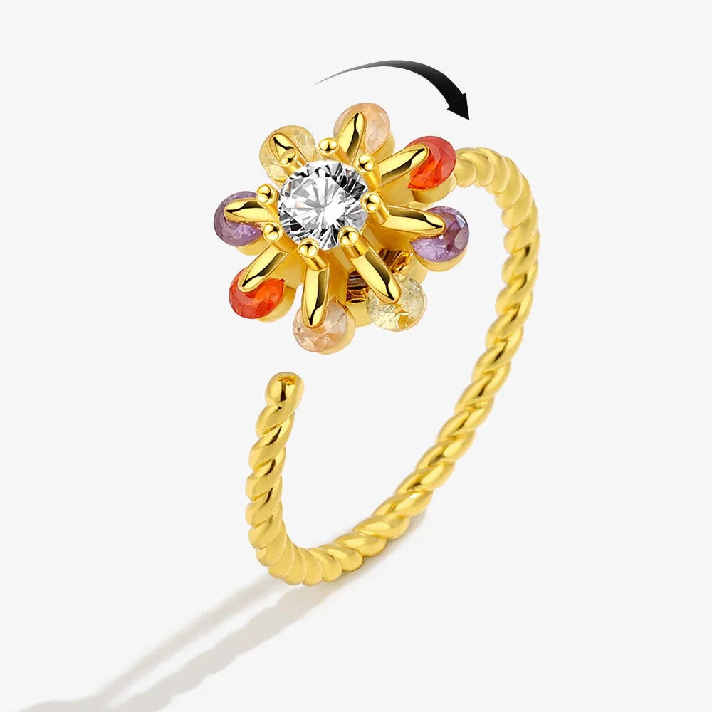 LunaSpin Crystal Ring