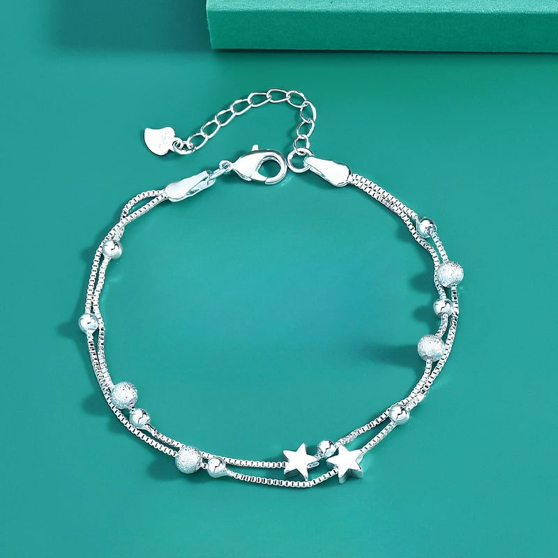 Silver Harmony Adjustable Bracelet