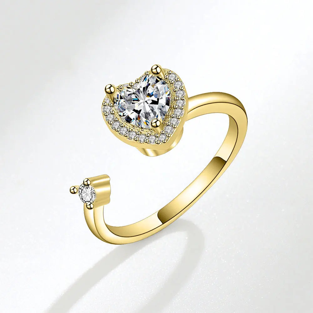 LunaSpin Crystal Ring