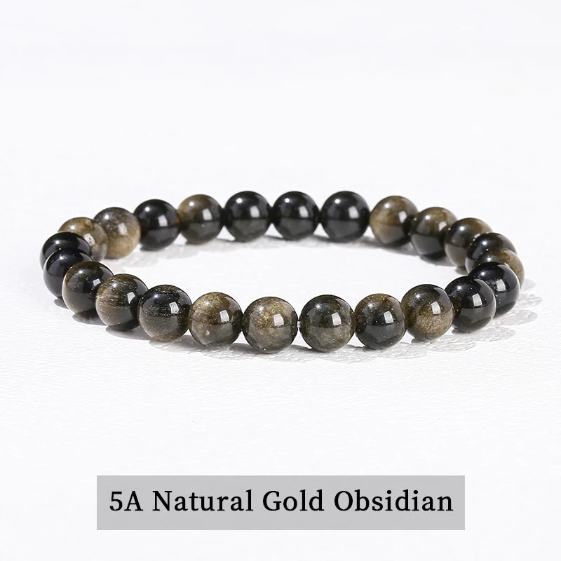 Elastic Natural Crystal Bead Bracelet