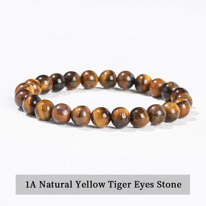 Elastic Natural Crystal Bead Bracelet