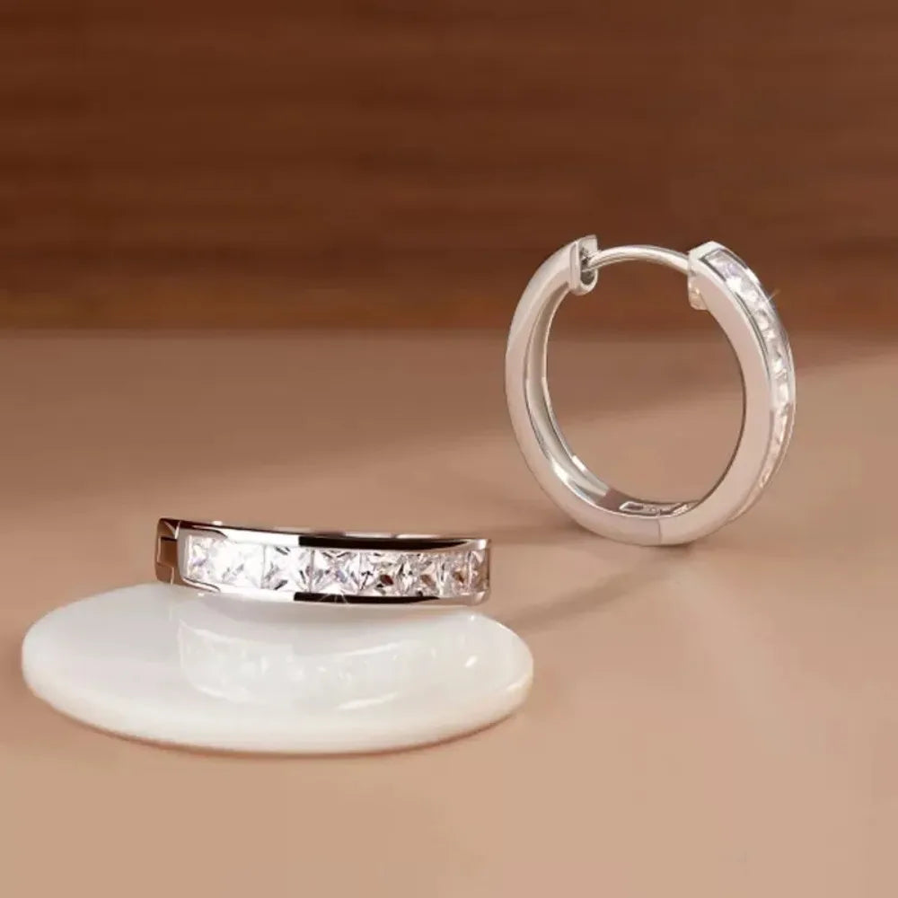 Royal Spark Hoop Earrings