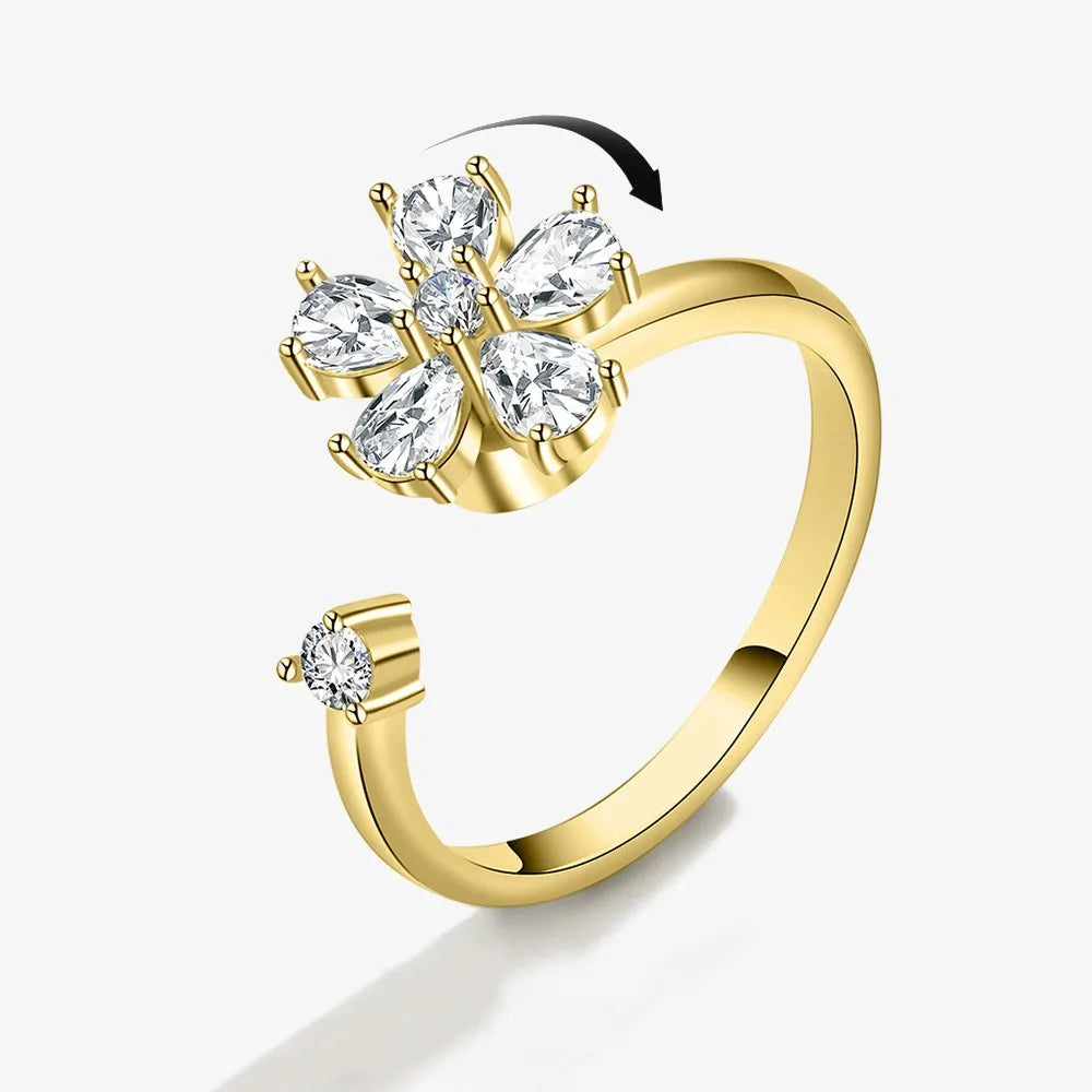 LunaSpin Crystal Ring