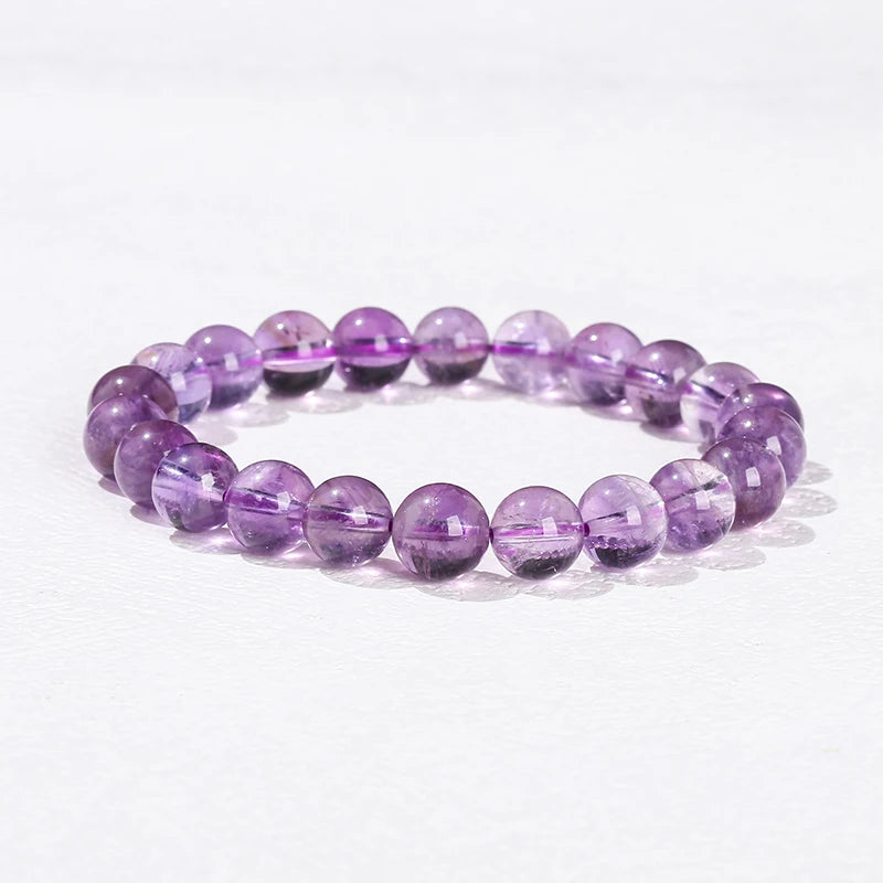 Elastic Natural Crystal Bead Bracelet
