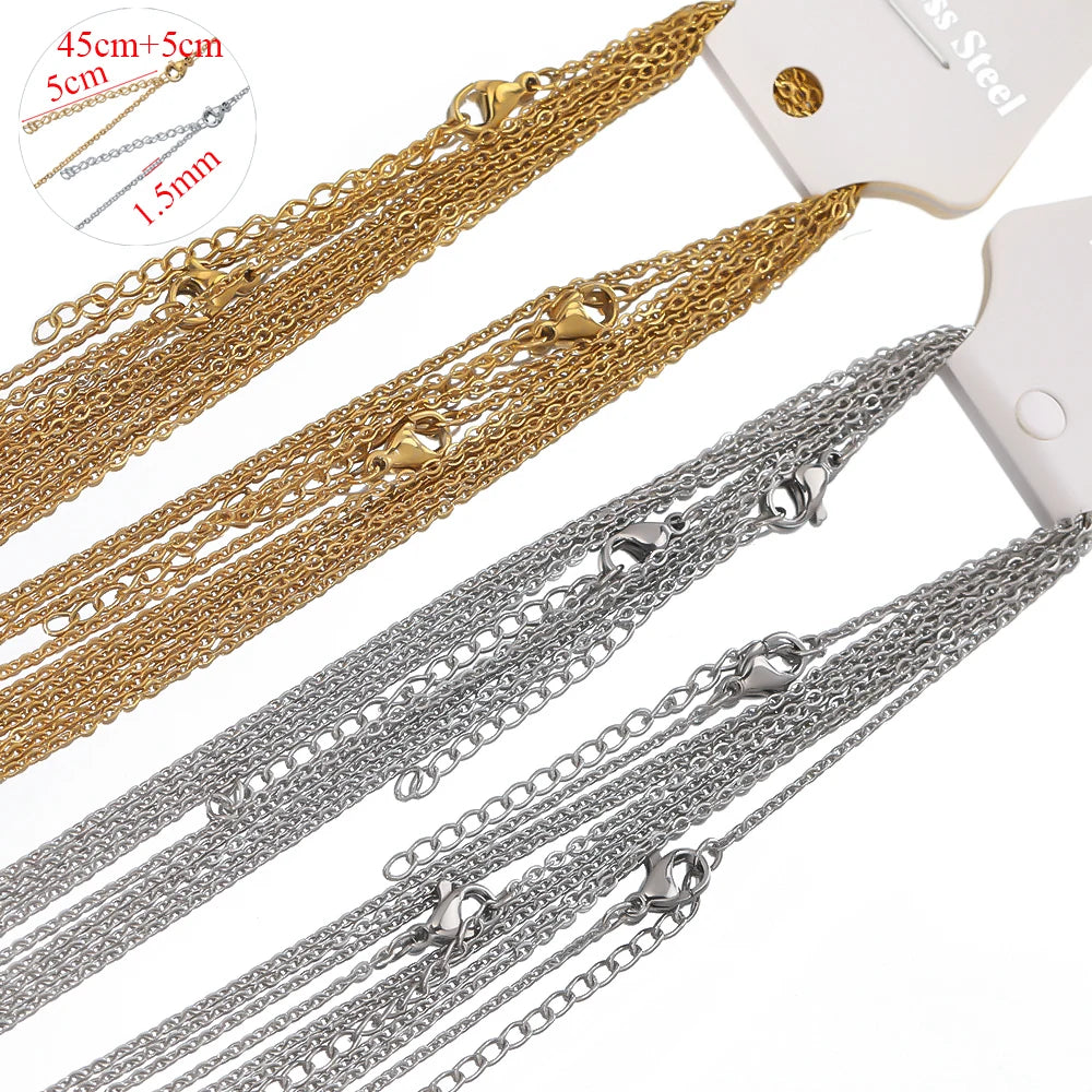 Classic Gold Link Chains Wholesale Set