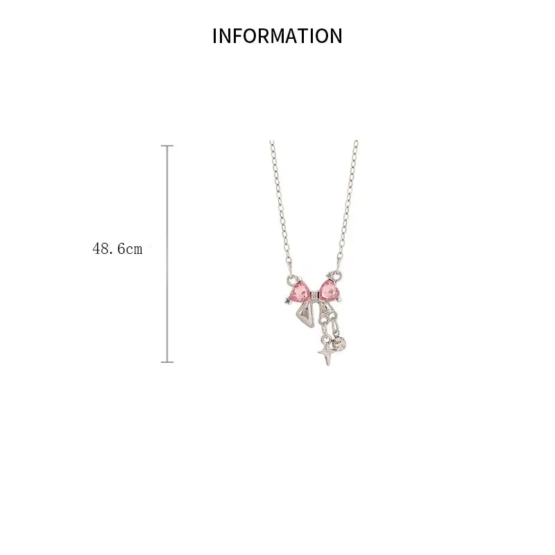 Pink Princess Bow Chain