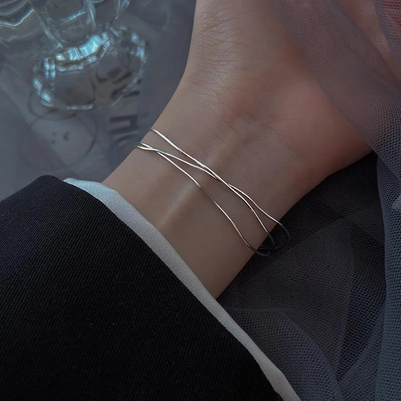 Silver Harmony Adjustable Bracelet