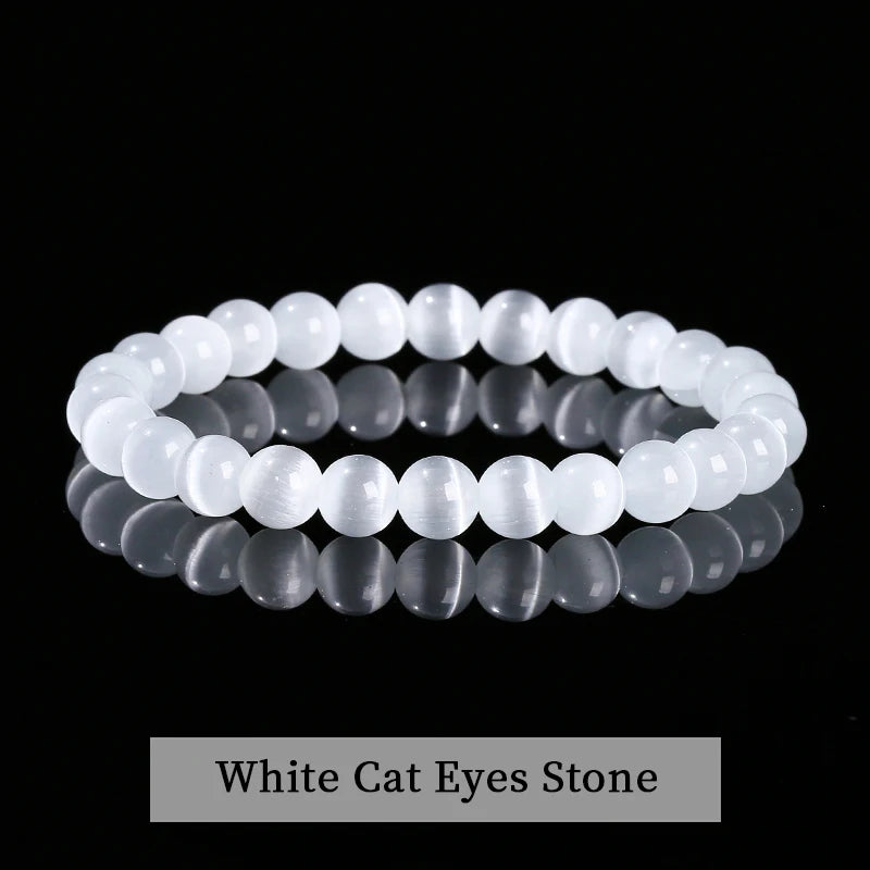Elastic Natural Crystal Bead Bracelet