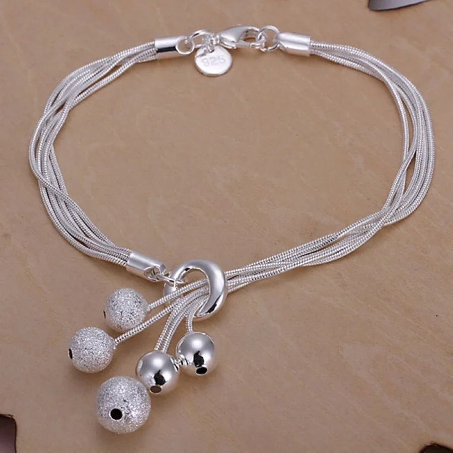 Elegant Sterling Silver Chain Bracelet