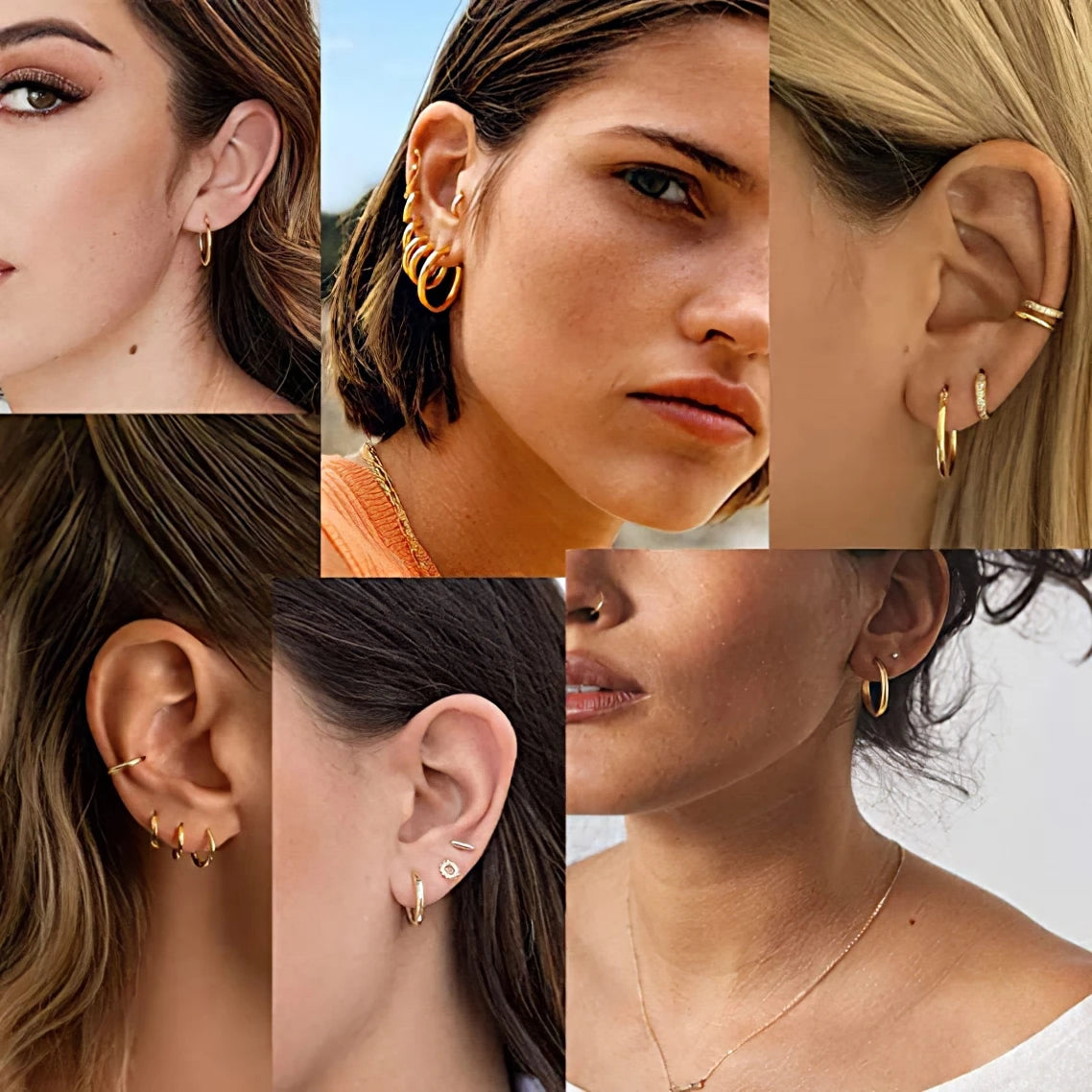 Velora Gold Minimal Hoop Earrings