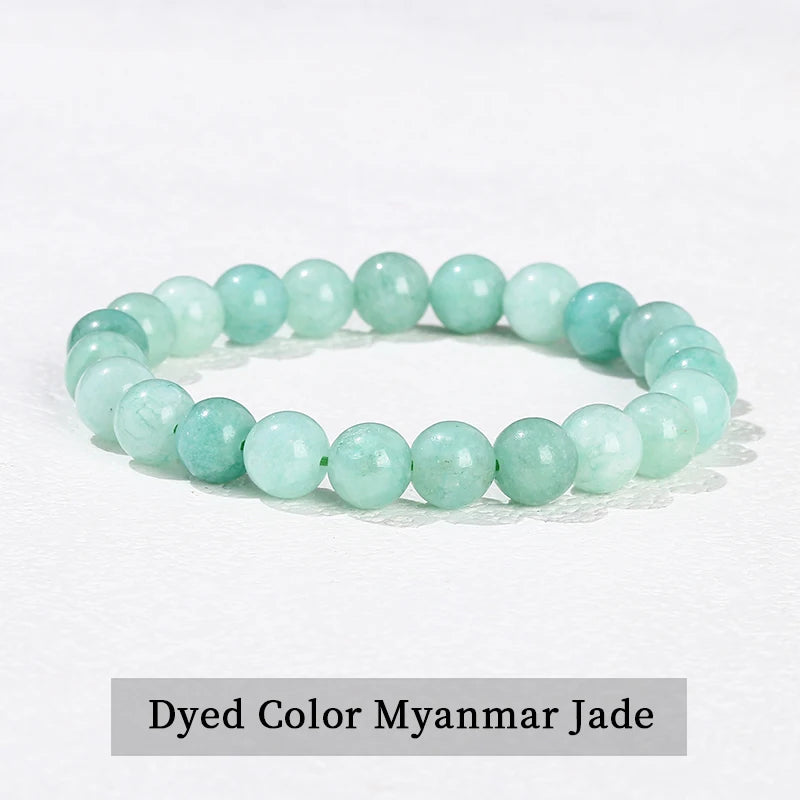 Elastic Natural Crystal Bead Bracelet