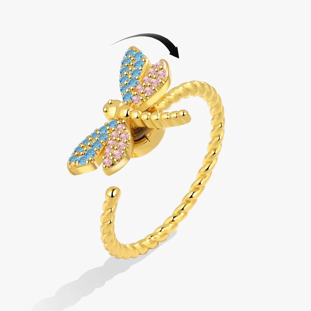 LunaSpin Crystal Ring