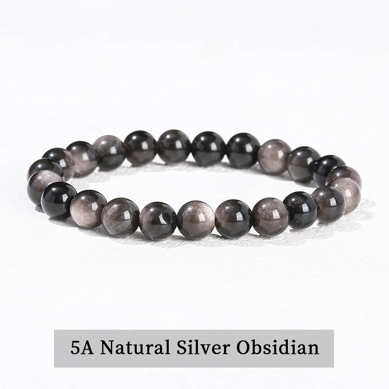 Elastic Natural Crystal Bead Bracelet