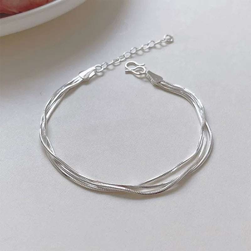 Silver Harmony Adjustable Bracelet