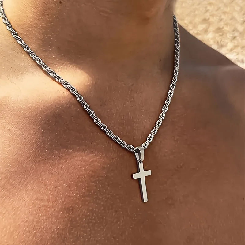 Sacred Glow Cross Necklace