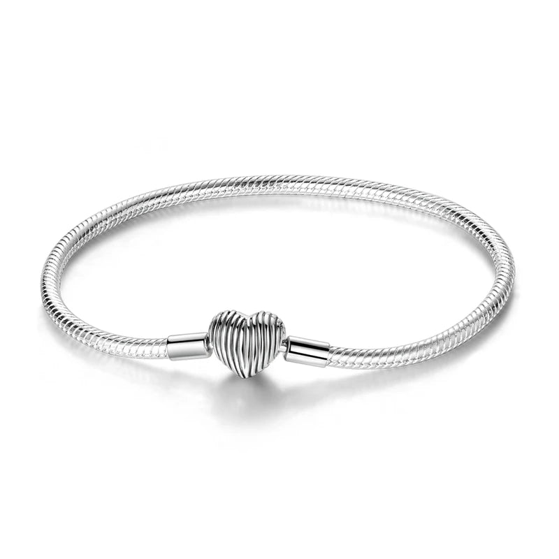 HeartSpark Sterling Silver Zircon Bracelet