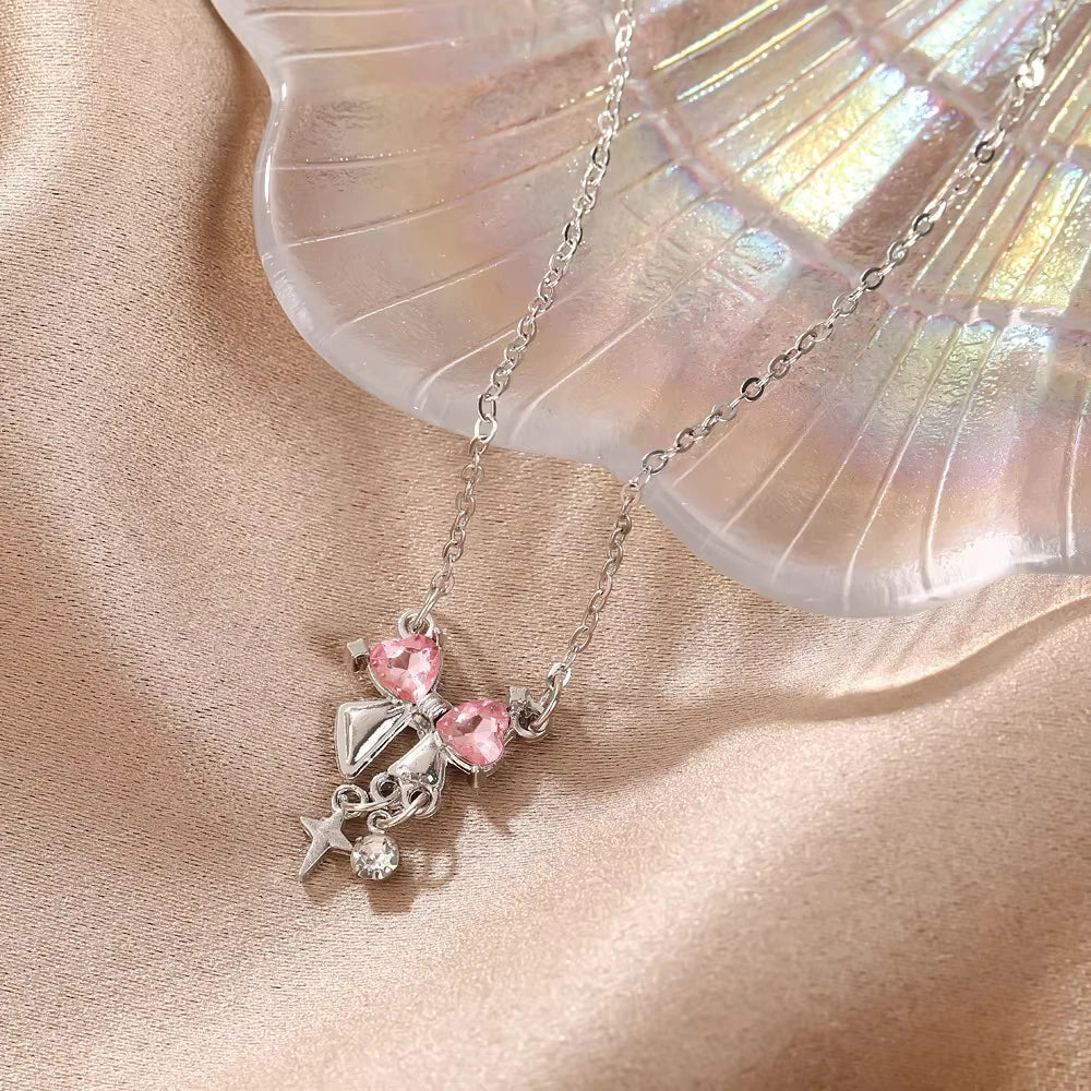 Pink Princess Bow Chain