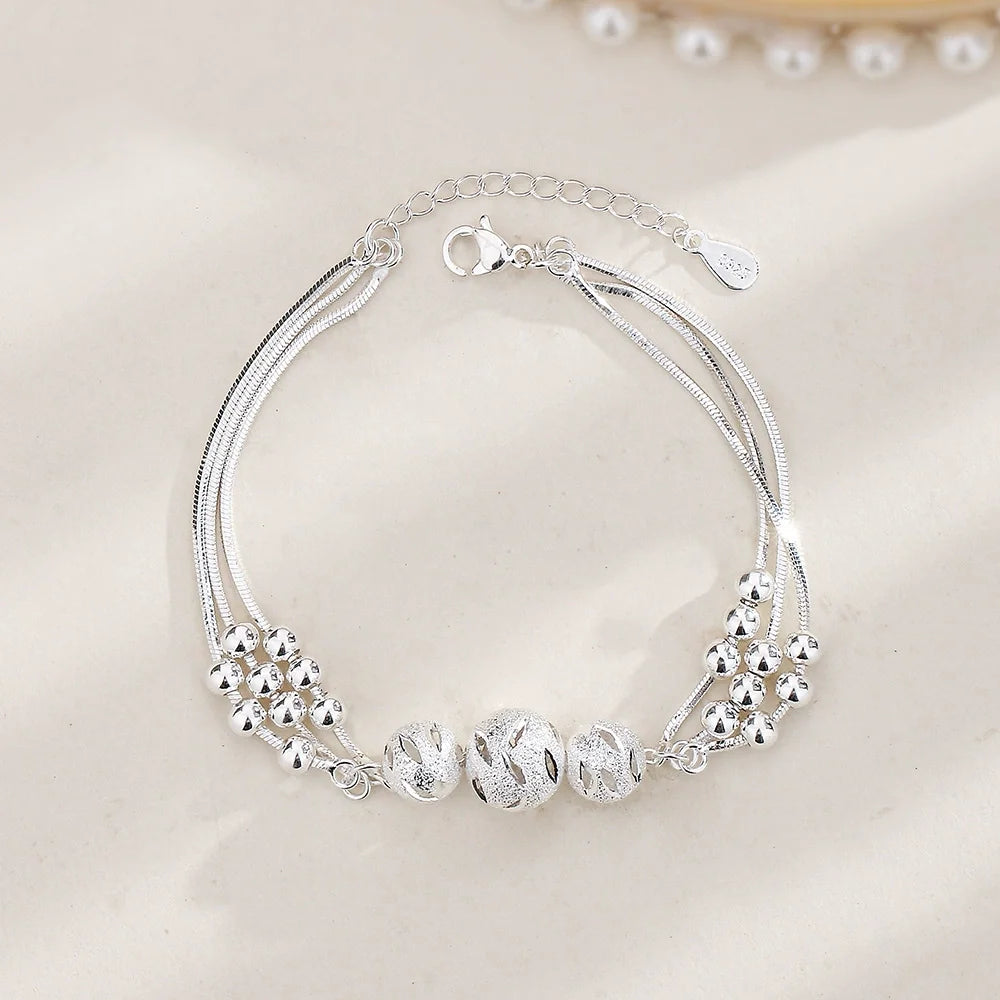 Silver Harmony Adjustable Bracelet