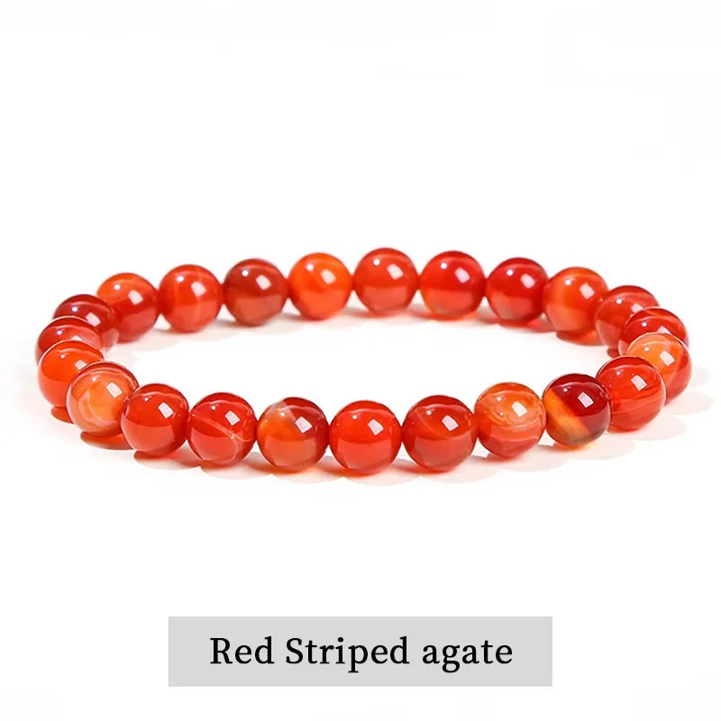 Elastic Natural Crystal Bead Bracelet