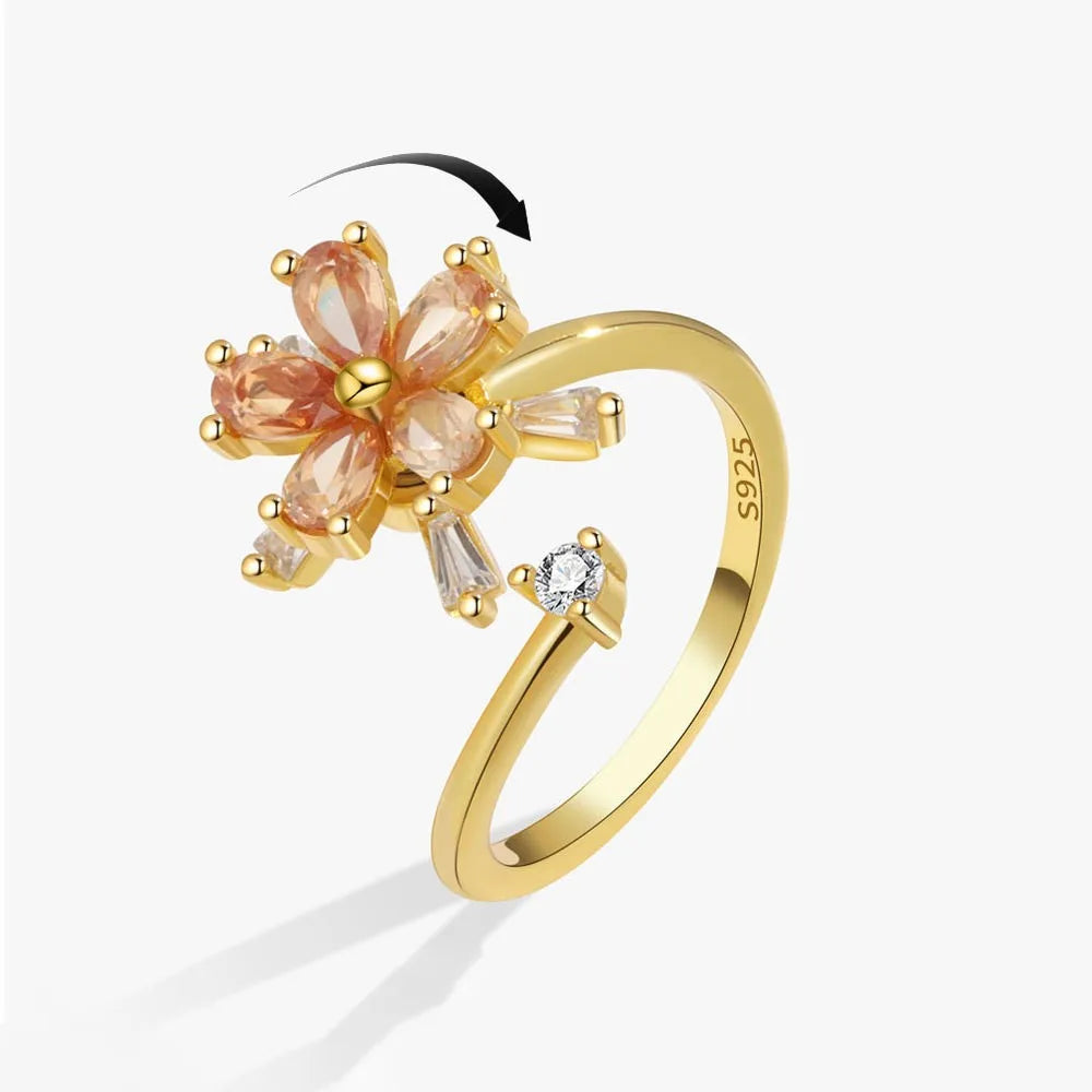 LunaSpin Crystal Ring