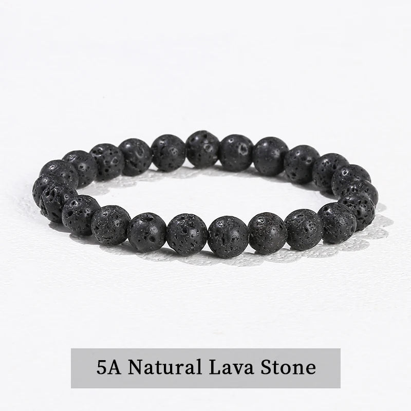 Elastic Natural Crystal Bead Bracelet