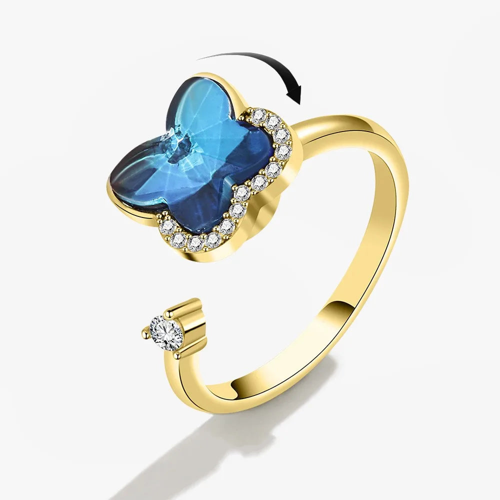 LunaSpin Crystal Ring