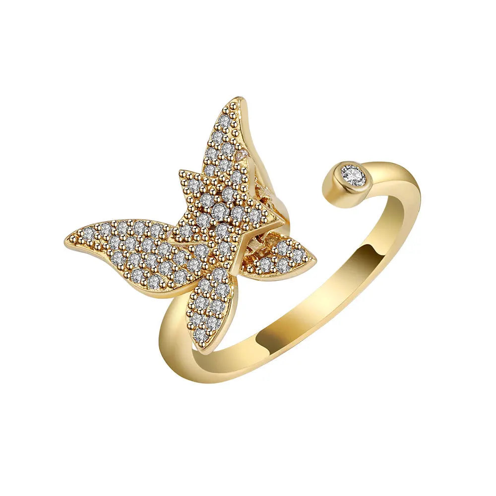 LunaSpin Crystal Ring