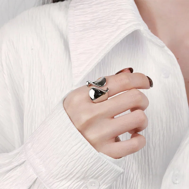 SilverMist Big Open Statement Ring