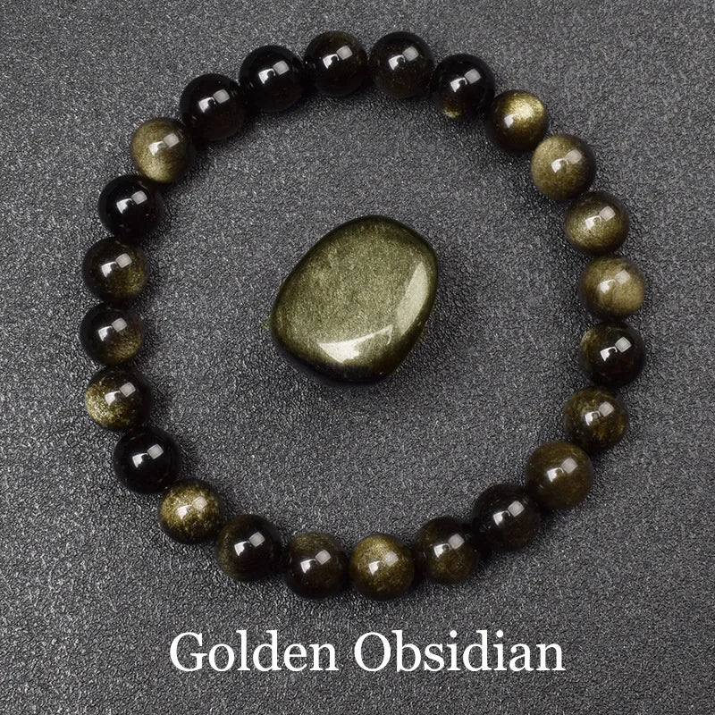 Mystic Glow Obsidian Beads