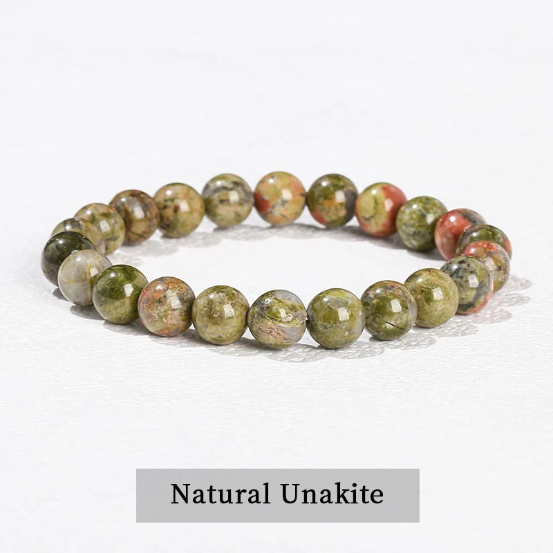 Elastic Natural Crystal Bead Bracelet
