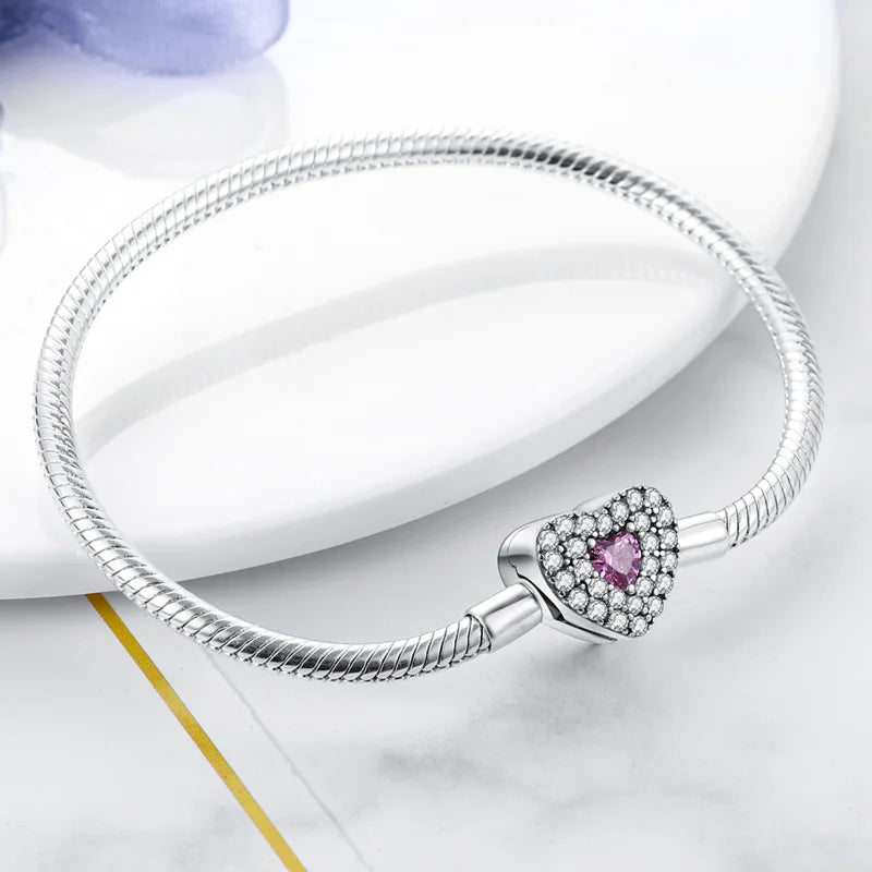 HeartSpark Sterling Silver Zircon Bracelet