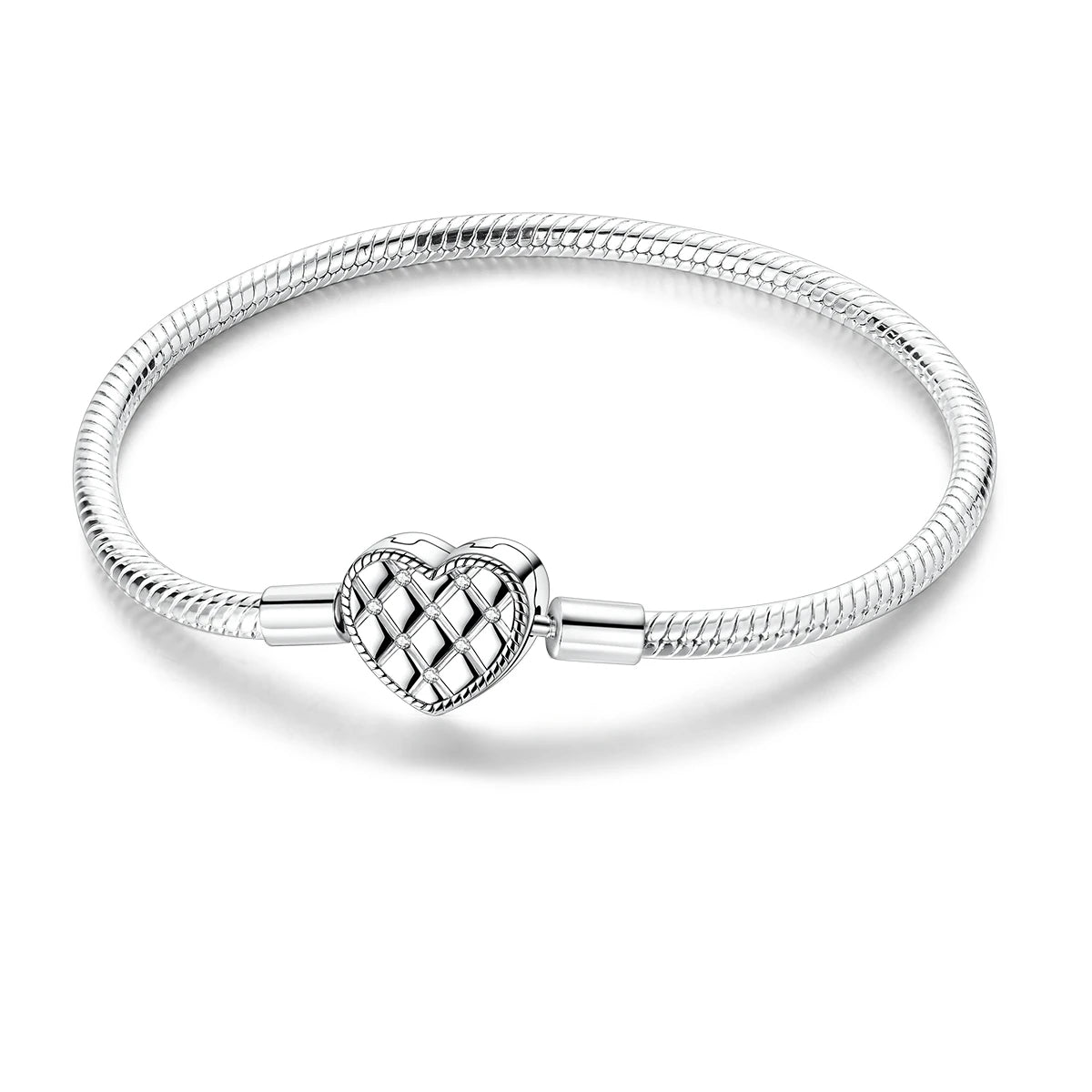 HeartSpark Sterling Silver Zircon Bracelet