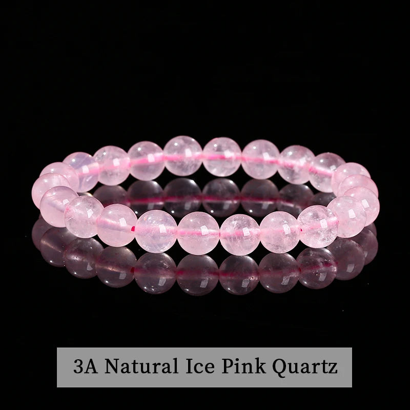 Elastic Natural Crystal Bead Bracelet
