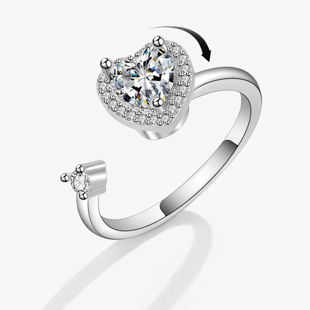 LunaSpin Crystal Ring