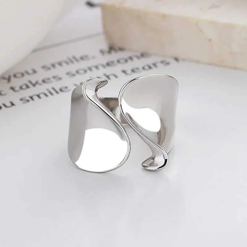 SilverMist Big Open Statement Ring